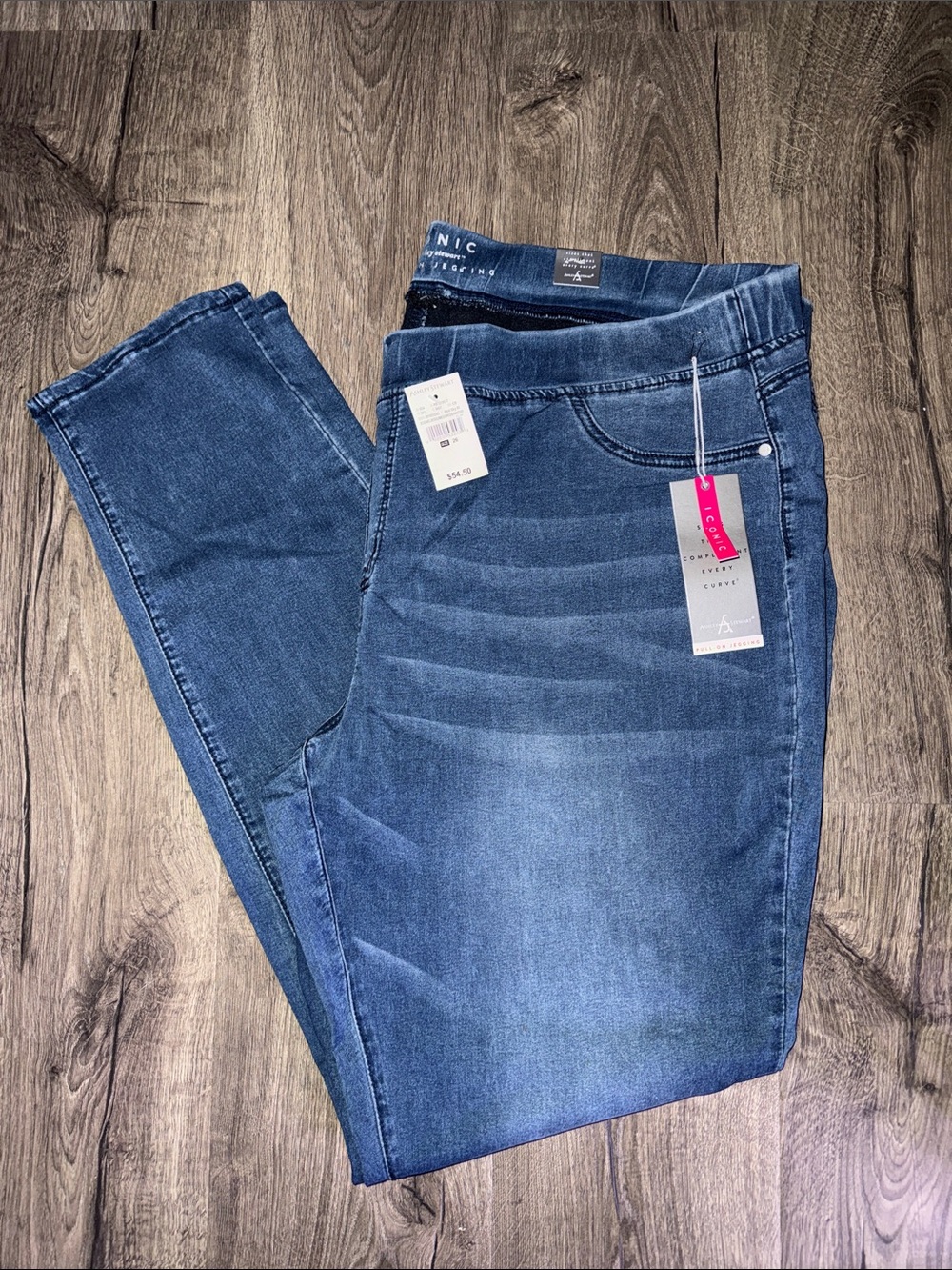 Women's Blue Stretch Skinny Jeans - Ashley Stewart